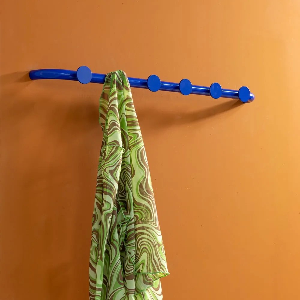 Attaccapanni da parete blu in metallo 75 cm Retro – Spinder Design