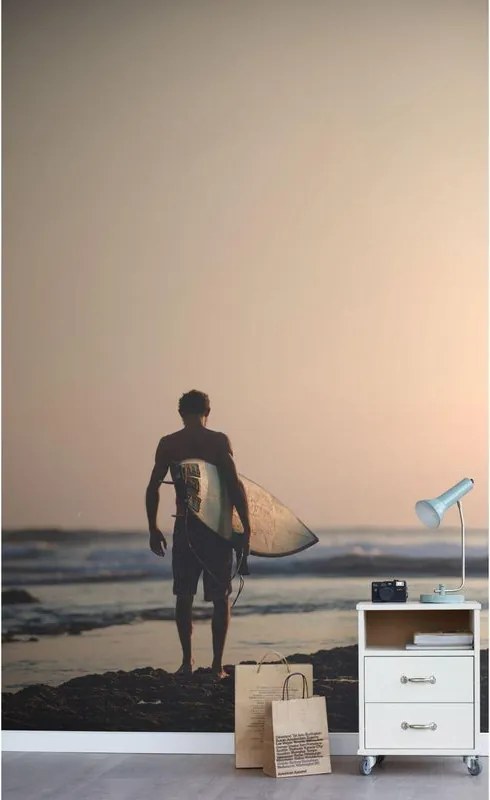 Fotomurale ESTA Surfer, rosso, blu e nero 186X280 cm