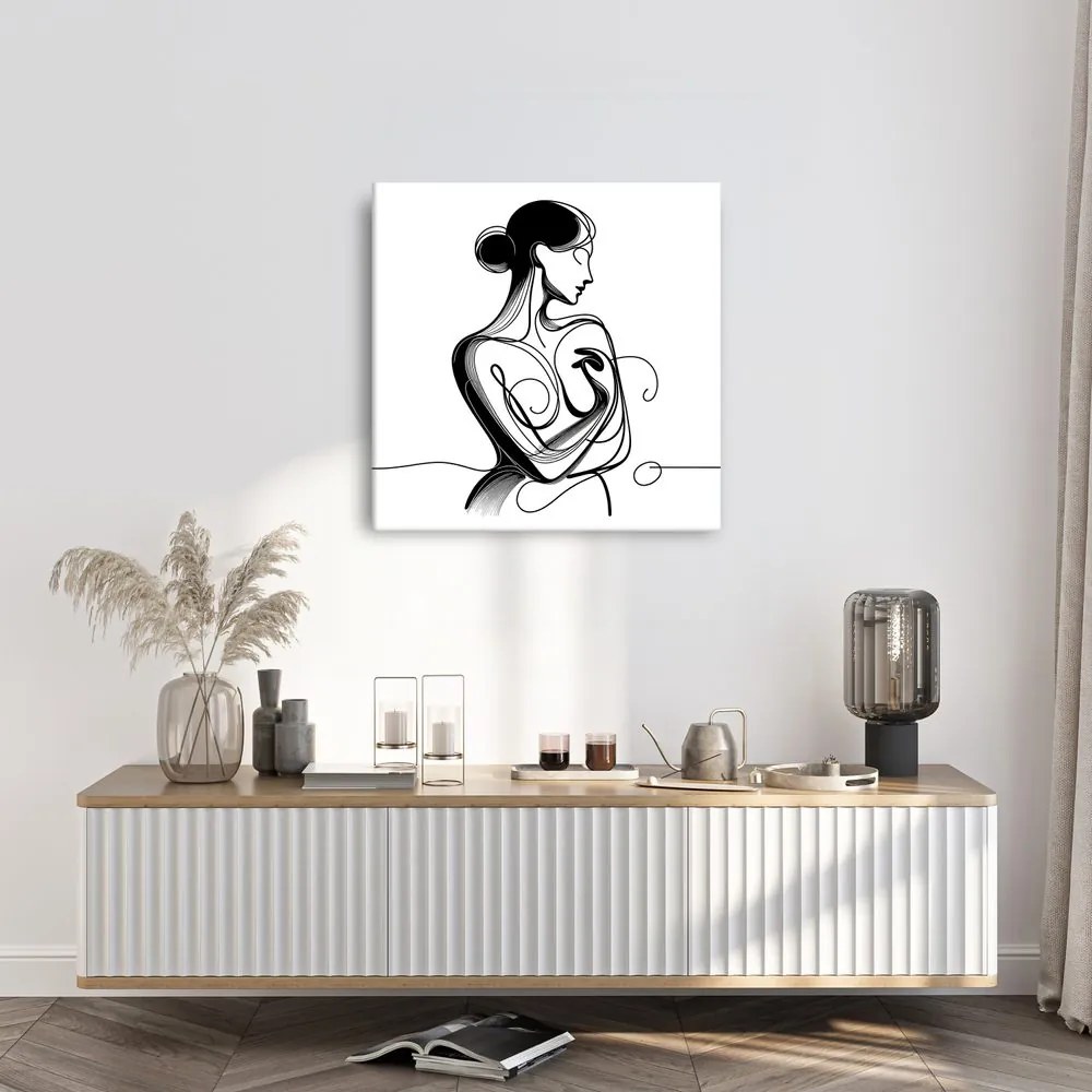 Quadro su tela – Linee di eleganza femminile