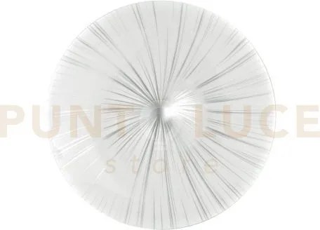 Plafoniera led agora bianca e silver 40w 6000lm cct 3000 e 4000 e 6...