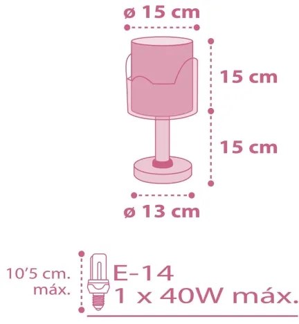 Dalber 61331S - Lampada per bambini LITTLE ELEPHANT 1xE14/40W/230V