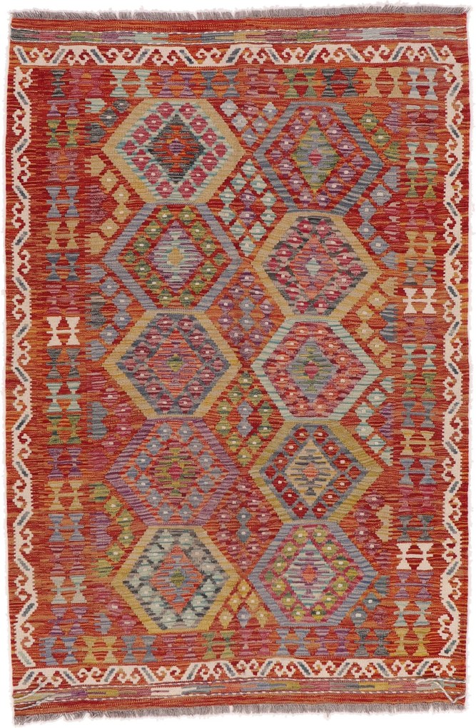 Kilim Tappeto orientale 190x130 (Afghanistan) Tessuto A Mano
