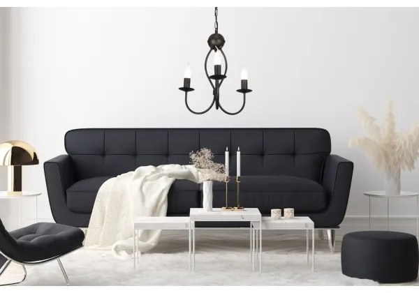 Lampadario a sospensione con catena ARTHUR 3xE14/40W/230V