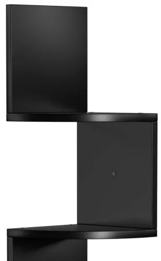 Mensola angolare da parete SNAKE nera