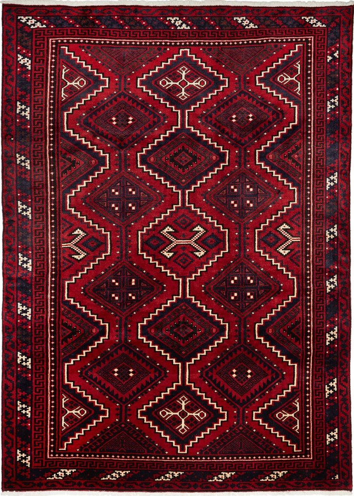 Lori Tappeto 230x310 Rosso (Iran) Annodato A Mano