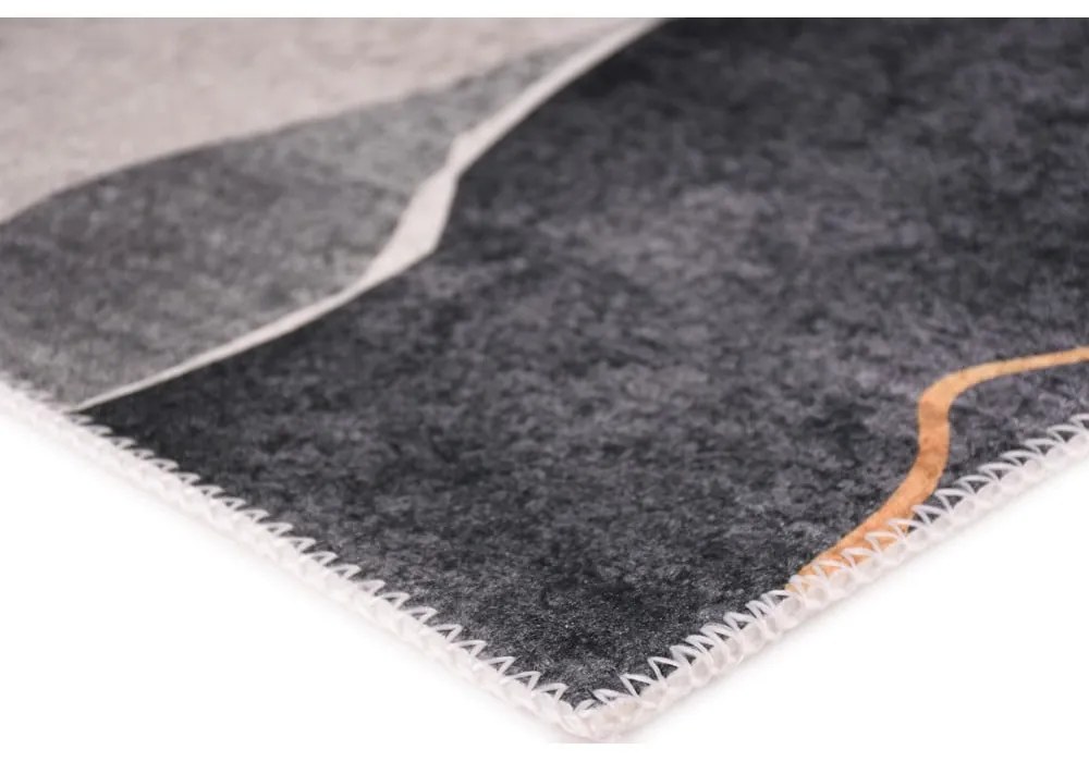 Runner lavabile blu-grigio 80x200 cm - Vitaus