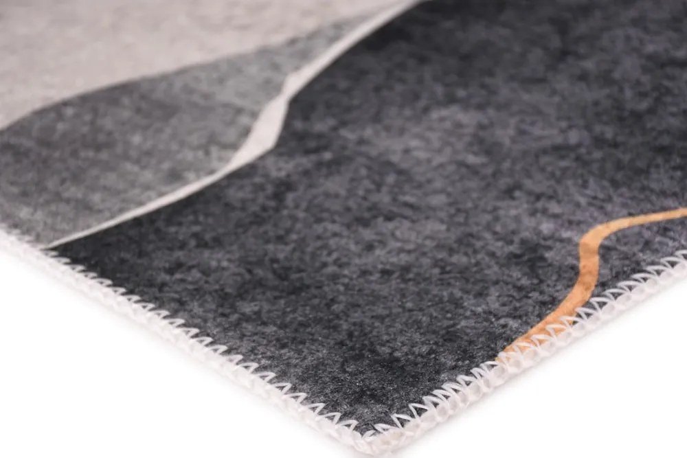 Tappeto lavabile blu-grigio 80x150 cm - Vitaus