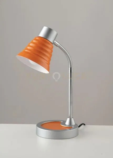 Lampada da scrivania leonardo arancio 1 luce attacco e14 13x39cm