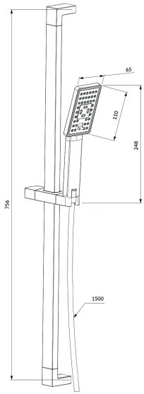 OMNIRES JIMJIM-SCR - Set doccia JIMJIM cromo lucido
