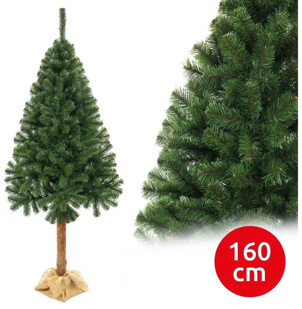 Albero di Natale su tronco 160 cm abete