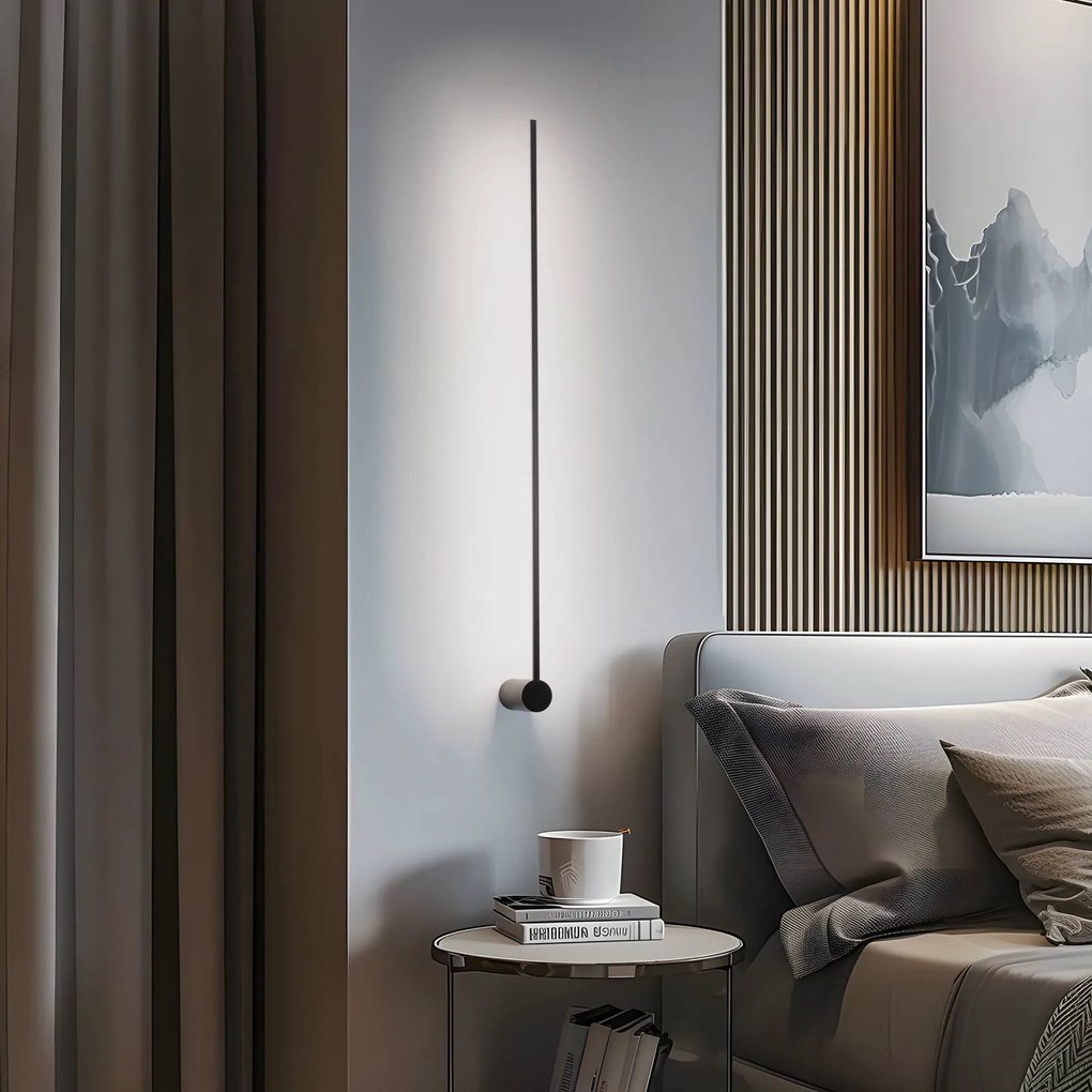 Applique da parete a LED Arm L Nowodvorski Lighting, Nero, Soggiorno / Sala da pranzo, Alluminio, Moderno, Applique a LED