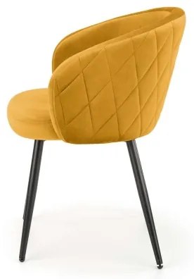 Sedia da pranzo CALMURE gialla