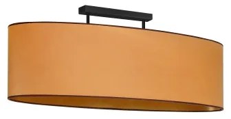 Duolla - Lampadario a plafone OVAL VEGAN 2xE27/15W/230V marrone