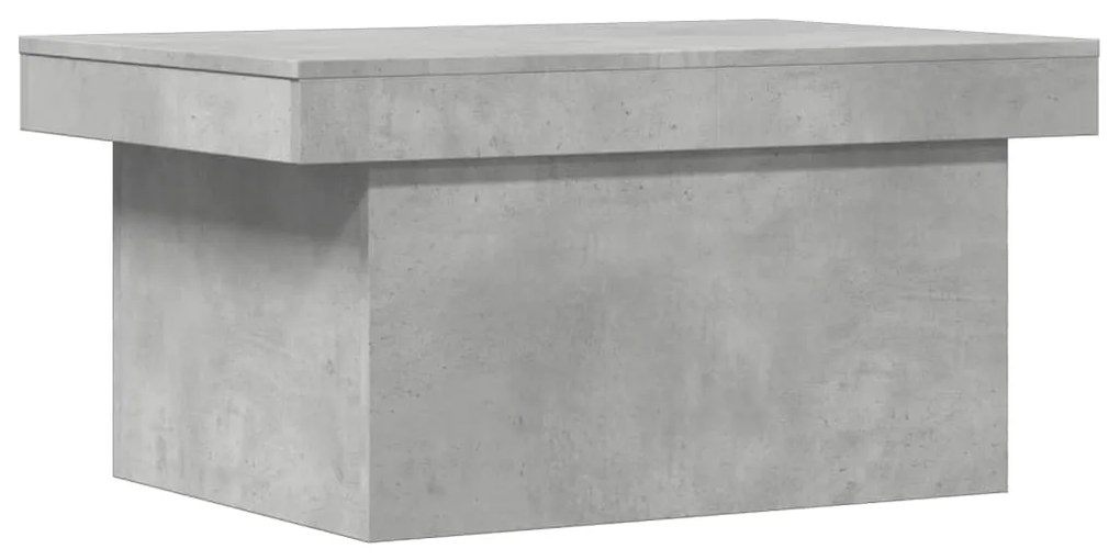 Tavolino salotto grigio cemento 100x55x40 cm legno multistrato