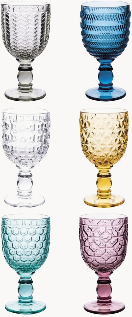 Set di 6 bicchieri da vino Goblet