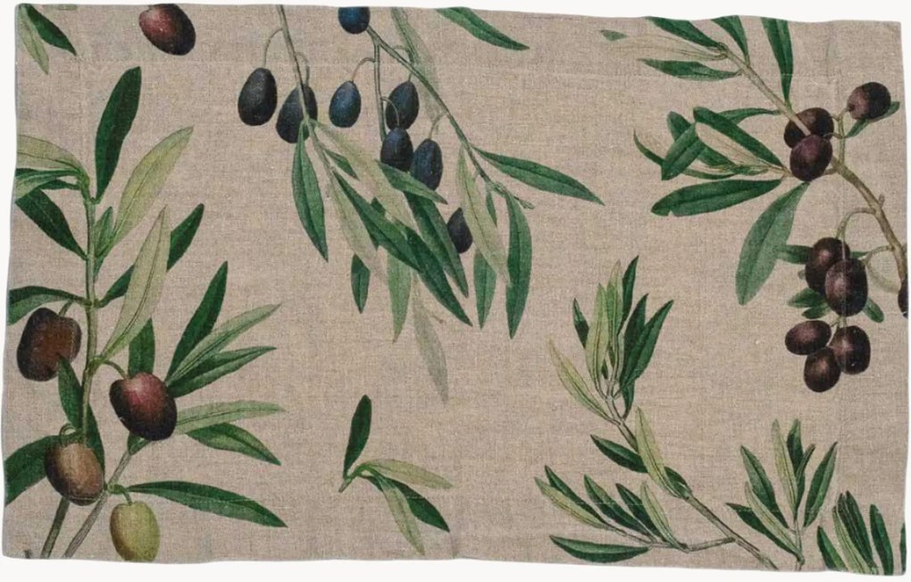 Set di 2 tovagliette in lino Olives