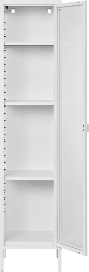 Vetrina in metallo bianca 40x180 cm Brisbane - House Nordic