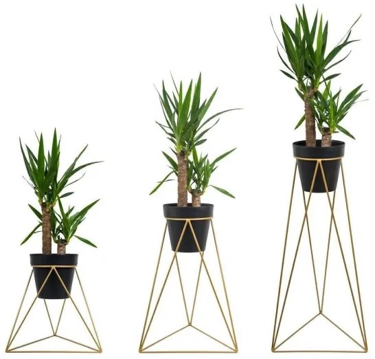 Portavasi TRIANGL 40x45 cm oro