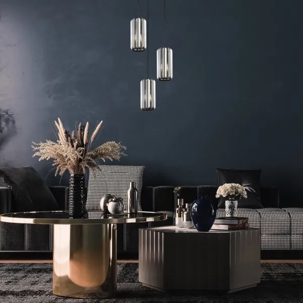 Rabalux 72255 - Lampadario a sospensione con filo VENESS 3xE27/40W/230V