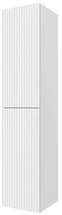 Colonna bagno sospesa 160cm in bianco opaco a 2 ante Nara