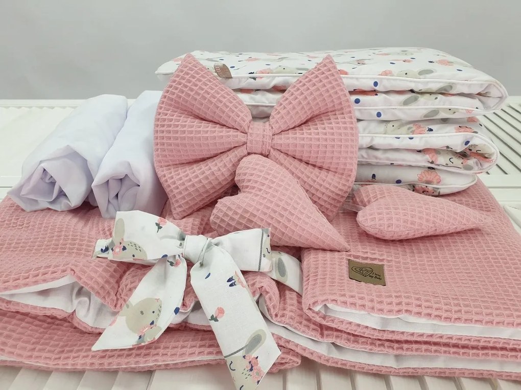 Culla in vimini con accessori per neonati - Coniglietto