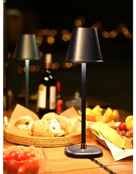 Retlux - LED Lampada da tavolo ricaricabile dimmerabile LED/3W/1800 mAh blu scuro