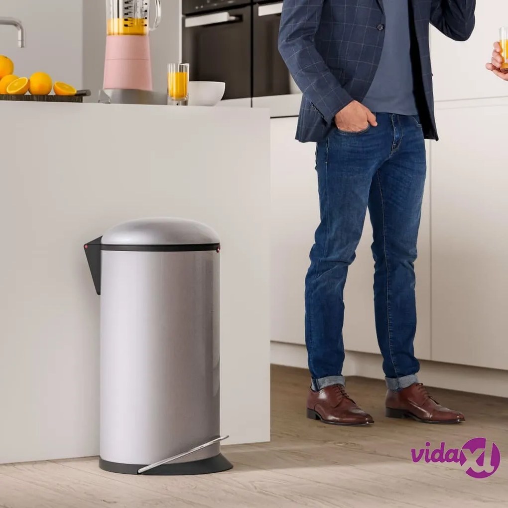 Hailo Pattumiera a Pedale Harmony L 20 L Argento