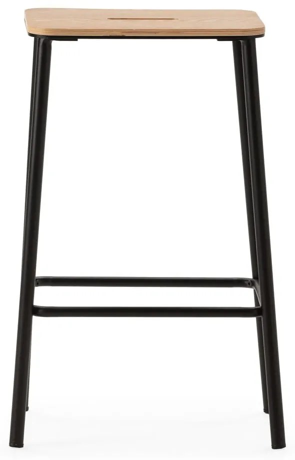 Set di sedie da bar nera 2 pz (altezza della seduta 65 cm) Abba – Marckeric