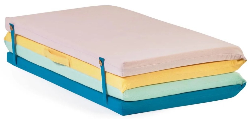 Kave Home - Materassino per bambini Agapita in cotone organico (GOTS) multicolor 60 x 160 cm
