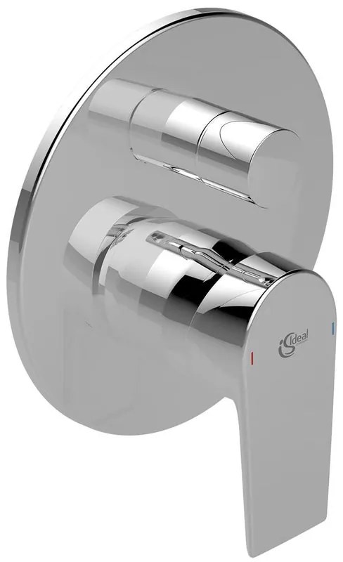 Rubinetto per doccia getto laminare cristallino a 2 manopole Ceramix cromo lucido IDEAL STANDARD