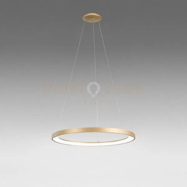 Krizia s/g sospensione colore oro a led 3000k 4600lm 60w dimmerabil...