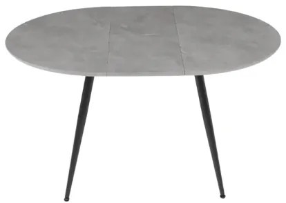 Tavolo rotondo con piano in MDF Cemento allungabile a 160 cm HABLA