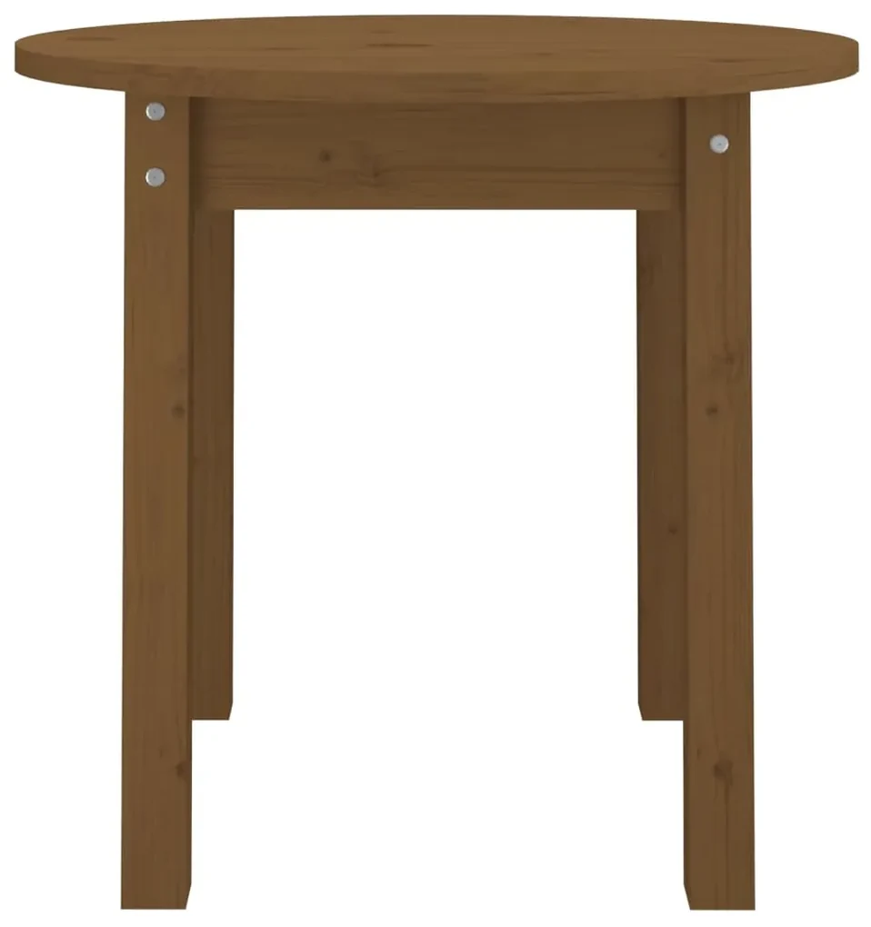 Tavolino da salotto miele Ø 45x40 cm in legno massello di pino