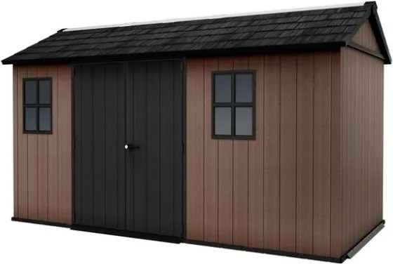 Casetta Da Giardino In Resina Newton Plus 7513/1375 Effetto Legno Keter