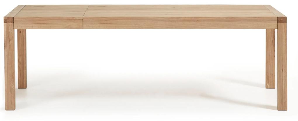 Kave Home - Tavolo allungabile Briva impiallacciato rovere finitura naturale 200 (280) x 100 cm