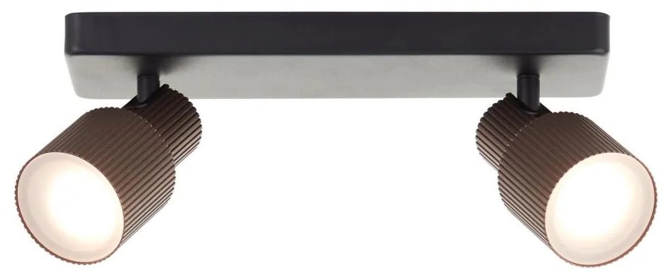 Brilliant - Faretto LED CADIZ 2xGU10/5W/230V bronzo