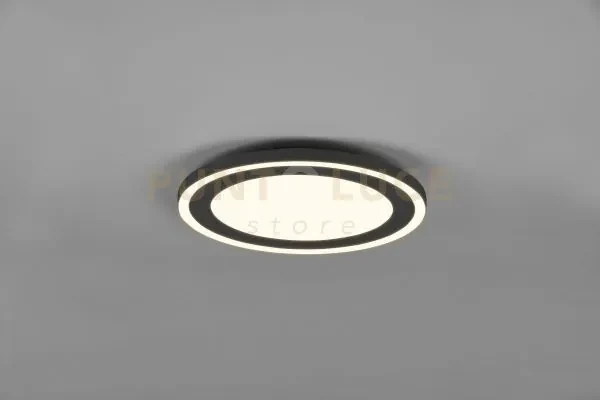 Plafoniera carus led rotonda bordo nero r67223332