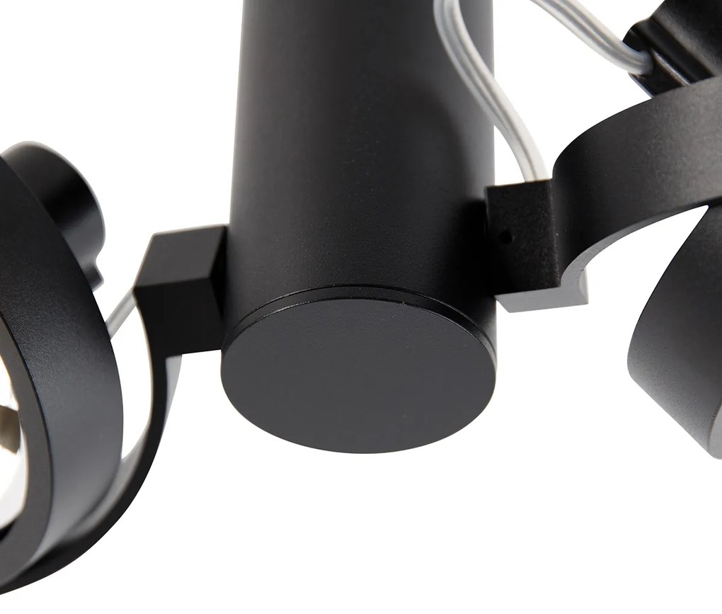 Faretto moderno nero regolabile a 2 luci - Goes