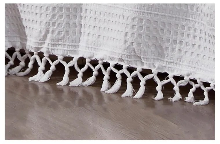 Copriletto in cotone bianco per letto matrimoniale 220x240 cm Lotus - Mijolnir