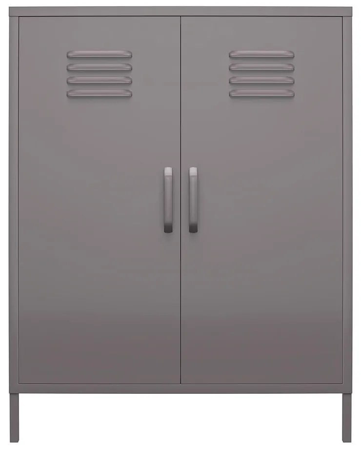Mobiletto grigio in metallo 80x102 cm Bradford - Støraa