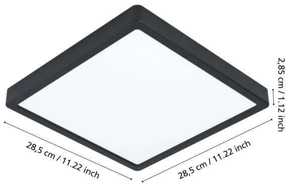 Eglo 900281 - LED Plafoniera da esterno ARGOLIS LED/20,5W/230V IP44 nero