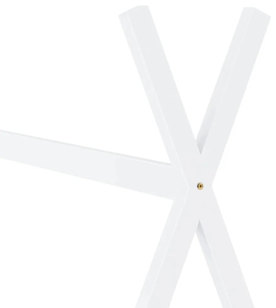 Giroletto per bambini bianco in massello di pino 90x200 cm