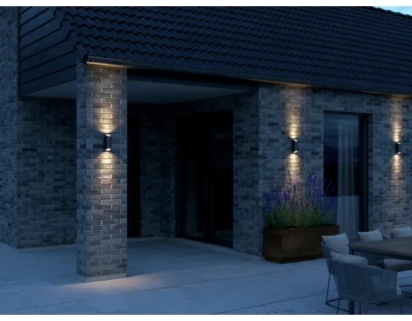 Nordlux - Applique da esterno NICO 2xGU10/35W/230V IP54 nero