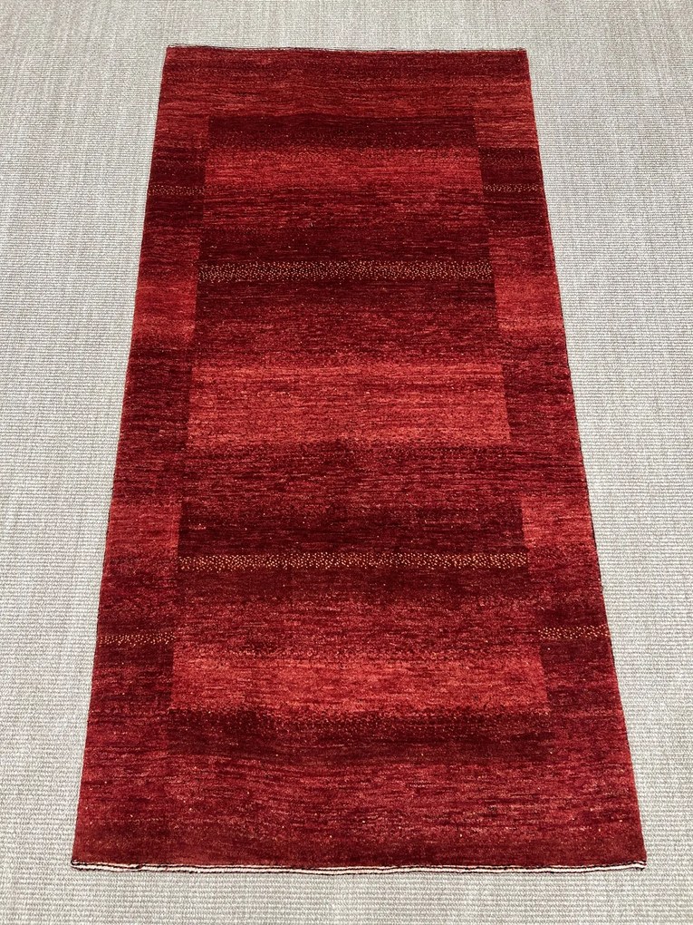 Loribaft Tappeto 190x100 Rosso (Iran) Annodato A Mano