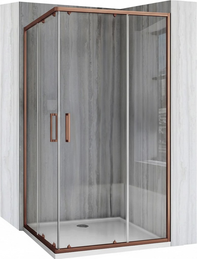 Cabina doccia Rea City 80x100 Brush Copper