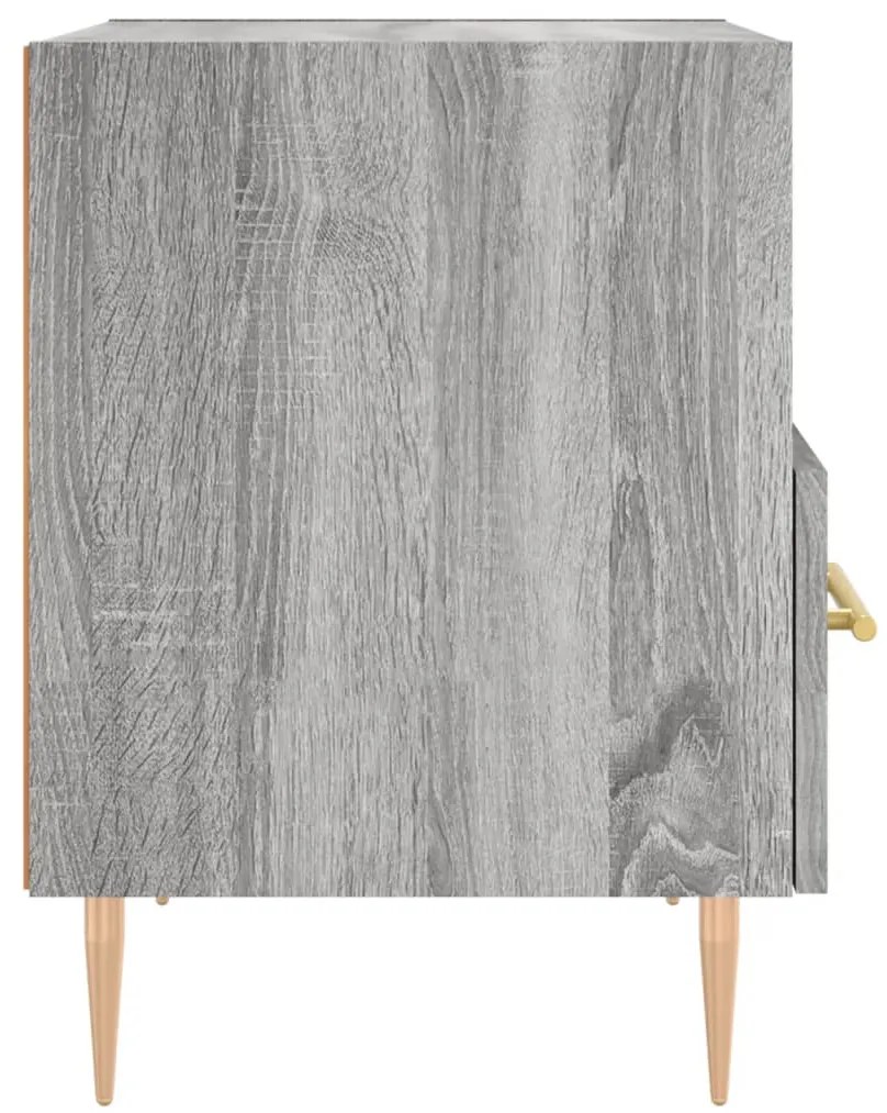 Comodini 2 pz Grigio Sonoma 40x35x47,5 cm in Legno Multistrato