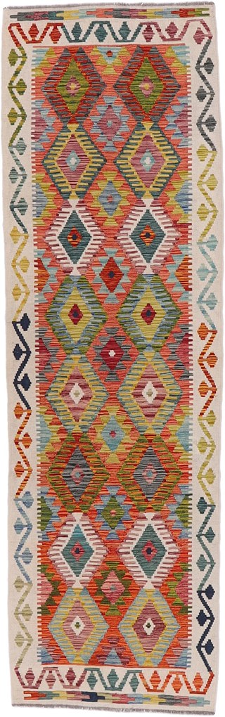 Kilim Tappeto 290x90 (Pakistan) Annodato A Mano
