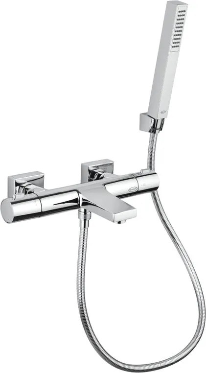 Rubinetto per vasca getto laminare cristallino Lama per muro grigio cromato JACUZZI RUBINETTERIA