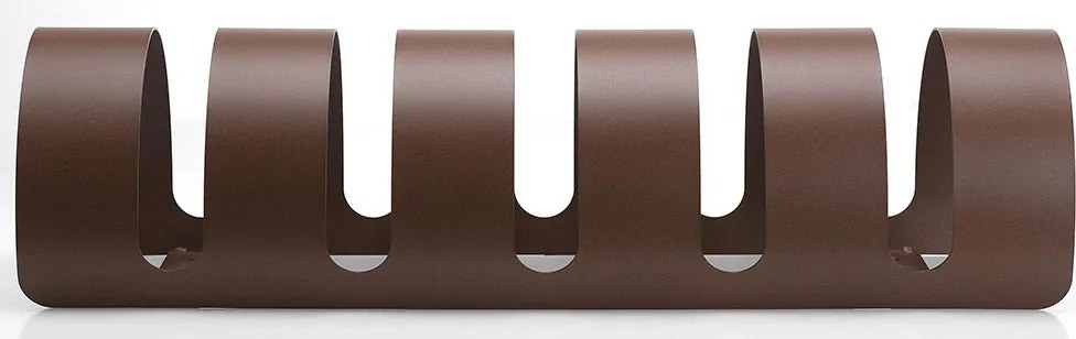 Rastelliera Portabici 5 Posti in Ferro 90x30x23 cm Belfer Bike Rack 42/PB Ruggine...