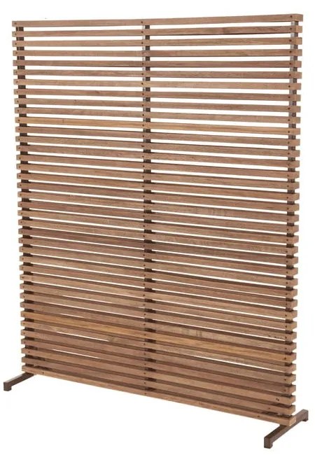 Paravento da balcone in legno colore naturale 153x185 cm - Hartman